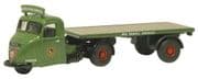 Oxford Diecast 76RAB005 Scammell Scarab + Flatbed Trailer BRS Parcels