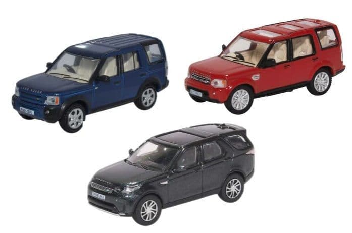 Oxford Diecast 76SET71 Scale 1 76 OO Land Rover Discovery Set 3