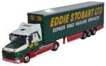 Oxford Diecast 76TCAB007 Scale: 1:76, OO Scania T Cab Curtainside Eddie Stobart