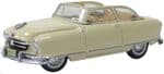 Oxford Diecast 87NR50002  1950 Nash Rambler Custom Landau Convertible Open Champagne Ivory 1:87