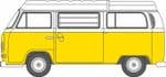 Oxford Diecast  NVW016 VW T2 Bay Window Camper Saturn Yellow/White