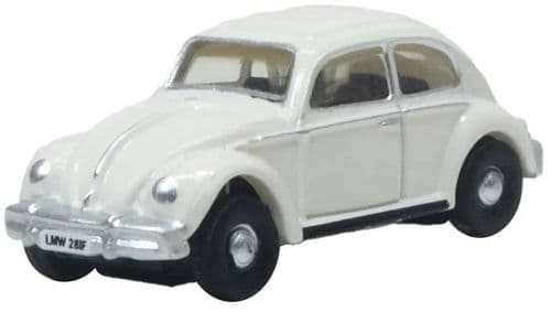 Oxford Diecast  NVWB008 VW Beetle White (Abbey Road) 1:148 Scale