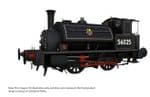 Oxford Rail OR76CRP008XS 264/611 Pug Class BR Early Lined Black 56025 (DCC-Sound)