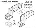 Peco GR103 Coupling pockets - 8 per pack