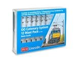 Peco LC100 OO Catenary System Mast Pack: