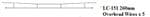 Peco LC151 260mm Overhead Wires x 5