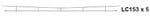 Peco LC153 380mm Overhead Wires x 5