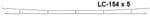 Peco LC154 500mm Overhead Wires x 5