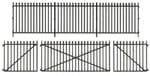 Peco LK741 GWR Spear Fencing Straights & Gates