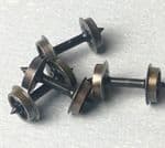 Peco New Style metal rimmed spoked wheels 4 Axles