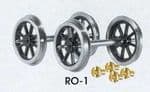Peco Parkside PS621 (was Peco RO-1) O Scale Spoked Wagon Wheels & Bearings