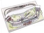Peco Setrack OO Plan 4. 'Sandown - Extending a Minimum Space Layout'