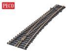 Peco SLU1296 TT:120 C55 Turnout, Medium Radius, Left Hand, Unifrog