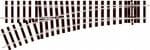 Peco STU751BH Setrack O Gauge No. 2 Radius Turnout, Unifrog, LEFT HAND  
