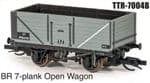 Peco TT:120 TTR7004B 7-Plank Open British Railways