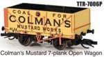 Peco TT:120 TTR7006P 7-Plank Open Coleman's Mustard