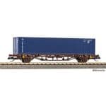 Piko 47728 CD Flat Wagon w/40' Intrans Container Load V