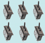 PL26B(6)   Peco: Passing Contact Switch. Black Lever Pack of 6