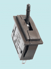 PL26B Peco: Passing Contact Switch. Black Lever