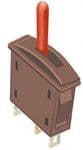 PL26R Peco: Passing Contact Switch. Red Lever