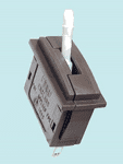 PL26W Peco: Passing Contact Switch. White Lever
