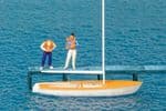 Preiser 10678 Korsar Sailing Boat w/Sailors Putting on Life Jackets (2)
