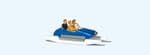 Preiser 10682 Family in Blue Pedal Boat