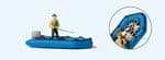 Preiser 10687 Angler in Dinghy