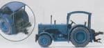 Preiser 17916 : HO Scale Hanomeg R55 Forrestry Tractor