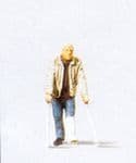 Preiser 28019 - HO Scale Pedestrian On Crutches