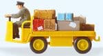 Preiser 28146 HO/OO German Post Transportation Cart (non working)
