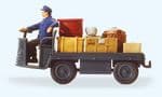 Preiser 28147 OO/HO 1960's Rail Platform Transportation Cart III