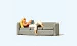 Preiser 28179 Woman Reading on Sofa