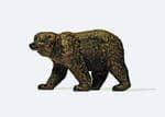 Preiser 29512 - HO / OO Scales Brown Bear