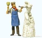 Preiser 44901 Sculptor Working