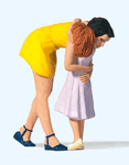 Preiser 44942 Scale: 1:22.5, G Embracing Mother/Daughter Figure Set