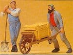 Preiser 45020 - G Scale Track Workers with Barrow & Load