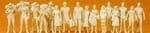 Preiser 65600 Assorted Figures (16) (Unpainted)