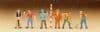 Preiser 79030 N Scale Road Workers with Tools (6)