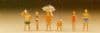 Preiser 79070 N Scale Family On The Beach