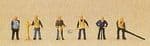 Preiser 88513 - Z Scale Track Maintenence Gang with Tools (6)