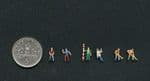 Preiser 88514 - Z Scale Road Workers with Equipment (6)
