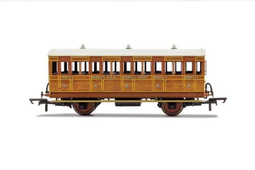 R40058 Hornby  GNR, 4 Wheel Coach, 3rd Class, 1636 - Era 2