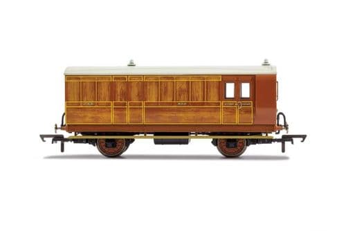 R40060 Hornby GNR, 4 Wheel Coach, Brake Baggage, 836 - Era 2
