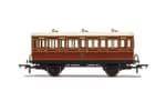 R40116 Hornby LB&SCR, 4 Wheel Coach, 3rd Class, Fitted Lights, 882 - Era 2