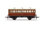 R40116A Hornby LB&SCR, 4 Wheel Coach, 3rd Class, Fitted Lights, 881 - Era 2