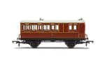 R40118 Hornby LB&SCR, 4 Wheel Coach, Brake 3rd Class, Fitted Lights, 941 - Era 2