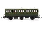 R40132 Hornby SR, 6 Wheel Coach, 3rd Class, Fitted Lights, 1908 - Era 3