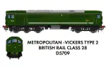 Rapido 905001 Class 28 MV 'CO-BO' D5709 BR Green – DCC Ready