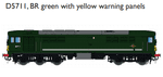 Rapido 905002 Class 28 MV 'CO-BO' D5711, BR green with yellow warning panels